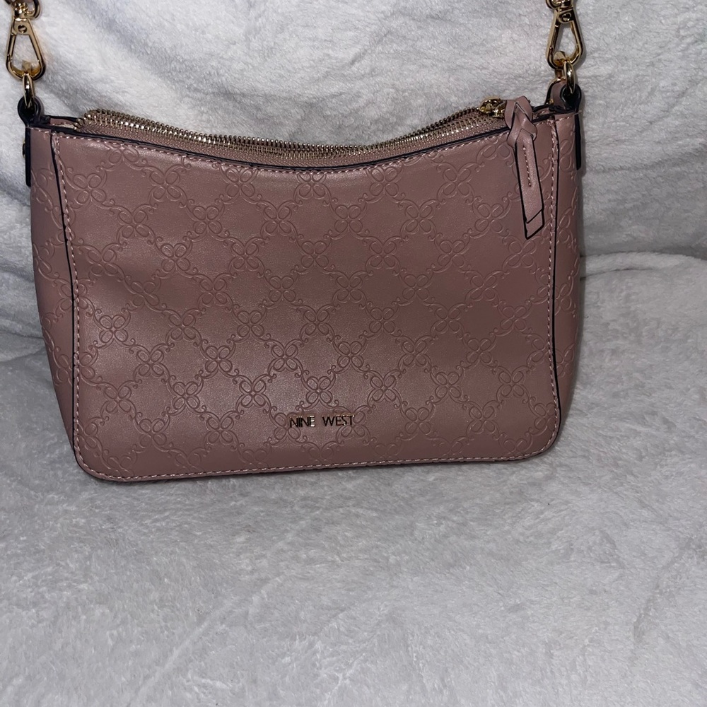 Nine West Dusty Pink Shoulder Crossbody Bag Preloved great condition